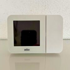 Réveil Quartz digital BRAUN Blanc - Radio-Piloté - BNC015-RC