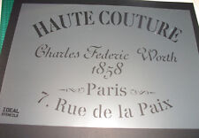 Pochoir Shabby Chic - Haute