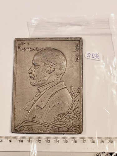 Medaille plaque louis pasteur - medaille,