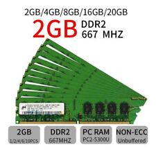 16Go 8Go 4Go 2Go PC2 5300U DIMM DDR2 Mémoire de bureau 667Mhz pour Micron FR