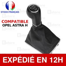 Pommeau De Vitesse Opel Astra H Levier 5 Vitesses Manuel Cadre + Soufflet Cuir