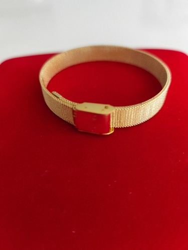 Bracelet fantaisie doré acier - bracelet,