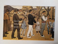 ENTRANDO A LA IGLESIA  peinture JOSE ARRUE VALLE   carte postale