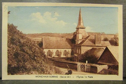 Cpa monchaux soreng eglise - cpa,
