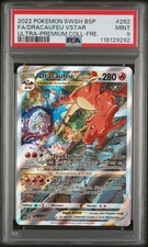 Carte Pokémon Dracaufeu VStar SWSH262 PSA 9 UPC Dracaufeu Epee et Bouclier