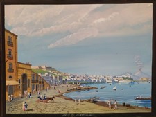 Gouache Napolitaine originale