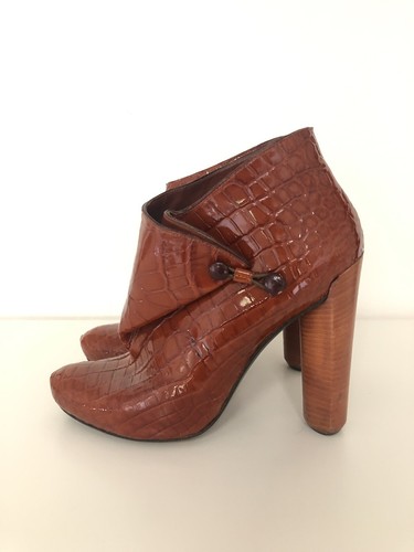 Bottines cuir verni louis - cuir,