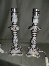  PAIRE ANTIQUE LAMPE SEVRES PORCELAINE  lampada porcellana