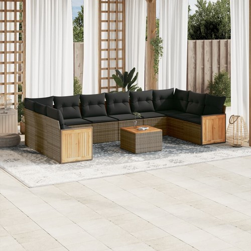Salon jardin avec coussins - salon,