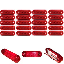 20x 3 LED Rouge Feux de