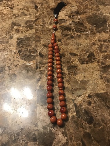 Amber misbaha prayer beads - amber,