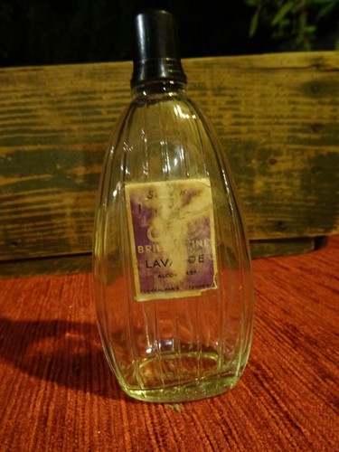Flacon ancien brillantine - flacon,