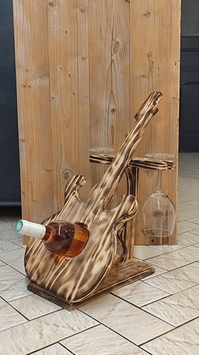Support bouteille bois - support,
