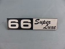DAF 66 SUPER LUXE ancien monogramme emblème logo sigle insigne badge en ALU