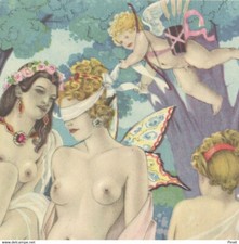 Le Baiser deviné Umberto Brunelleschi Cupidon Jean Dorat Curiosa Suite - 1947