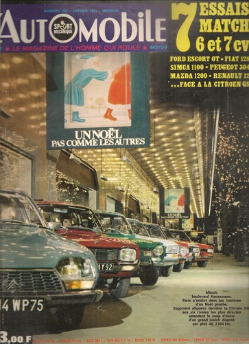 Automobile 296 1971 palmares - l'automobile,