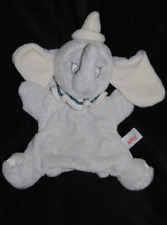 ?Doudou marionnette éléphant Dumbo DISNEY NICOTOY gris blanc peluche Etat Neuf