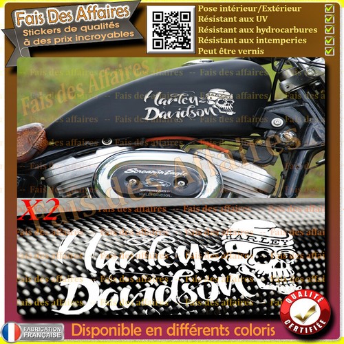 Sticker autocollant harley - sticker,