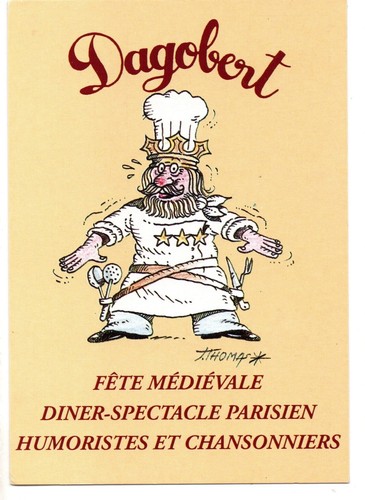 Cpm cabaret dagobert diner - dagobert.,