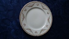 RARE ASSIETTE PORCELAINE PLATES CHARLIONAIS POURAILLY GOA LIMOGES LYON FLEURS OR