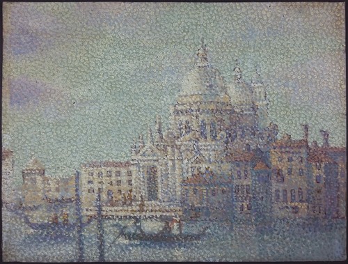 Ancien tableau grand canal à - ancien,
