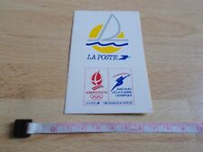 Autocollant LA POSTE - ALBERTVILLE 92 - PARCOURS DE LA FLAMME OLYMPIQUE