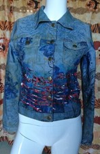 Ensemble Veste et Jean évasé Femme " BLUE SKIN " Taille S/36