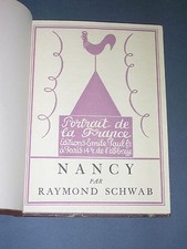 Régionalisme Nancy Schwab 1926  "portrait de la France" reliure tirage numéroté