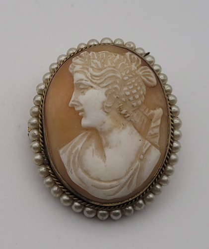 Broche pendentif camée - broche,
