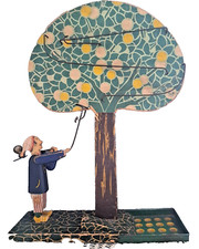 Jeu du pommier en bois sans billes année vers 1930