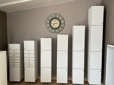 MEUBLES COLONNE BLANC LAQUE ANNEE 70  MODELE UNIQUE EXCELLENT ETAT