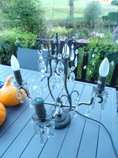 GIRANDOLE A PAMPILLES EPOQUE XXEME DE STYLE LOUIS XV EN METAL PATINE BRONZE