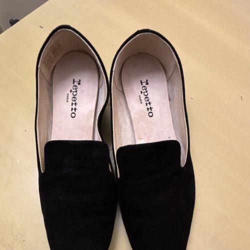 Repetto black suede - black, pointed