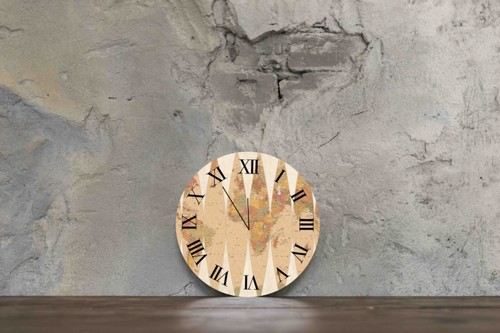 Horloge impression carte - carte, du