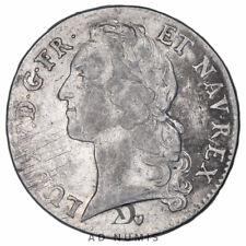 France écu 1742 E Louis XV au bandeau Tours argent monnaie royale française