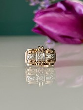 Bague tank carats - or, 18