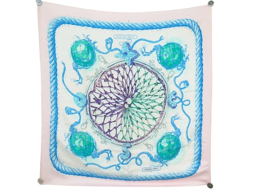 Vintage foulard hermes - vintage, rose