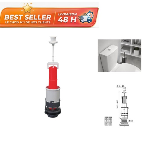 Mécanisme chasse eau wc - chasse, d'eau