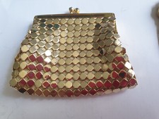 PORTE MONNAIE ou BOURSE ancienne avec maille lamé doré VINTAGE
