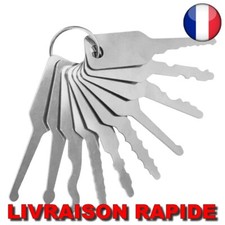 ✅ 10PCS Kit Outils Remplacement Réparation Serrurier Cordes Embryon Clé Serrure