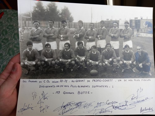 Photo dedicace 1970 1971 rugby - 1970,