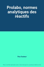 Prolabo, normes analytiques