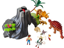 Playmobil volcan dinosaures - volcan,