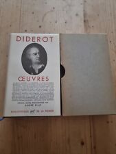Bibliothèque de La Pléiade Diderot Oeuvres 1962