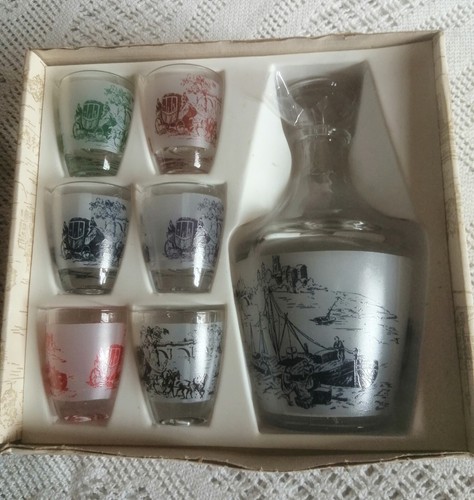 Ancien service liqueur - service,