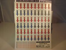 DECALS 1/43 HARNAIS DE SECURITE / SAFETY HARNESS  PART 2  - CARPENA  43113 UV