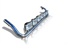 Acier Inoxydable Toit Barre + Rectangle Pois pour Scania 4 Series Standard Lit