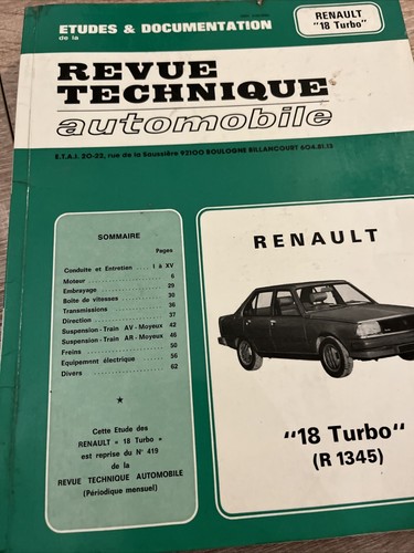 Revue technique renault - technique,