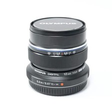 Objectif Prime Noir Olympus M.Zuiko Digital ED 12mm F/2 2.0 Près Du Neuf #O0003