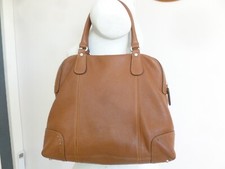 GRAND SAC CABAS KESSLORD CUIR CAMEL FOULONNE SURPIQUE 2 POIGNEES  TBE